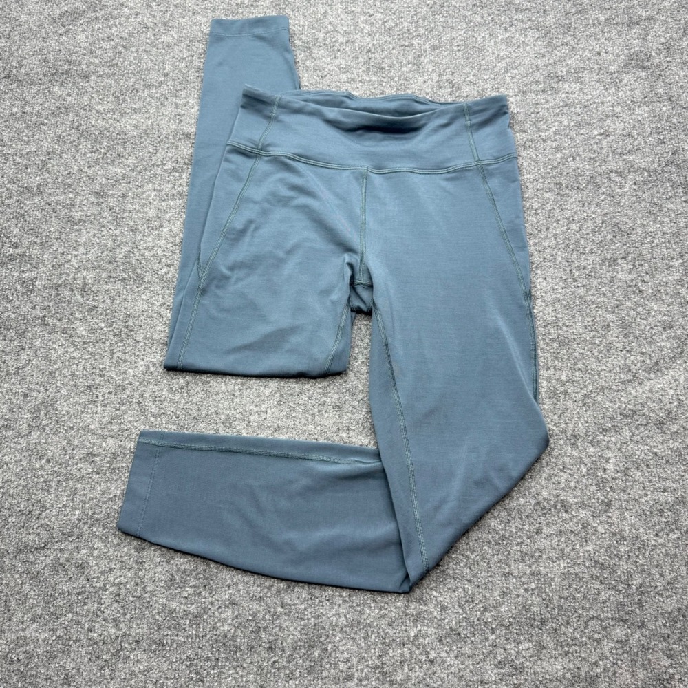 Allbirds Womens Natural Leggings Blue Gray Merino Wool Tencel Size M